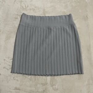 Offline by Aerie OG Original Skirt Womens Size Medium Mini Gray Pull On Stretch‎